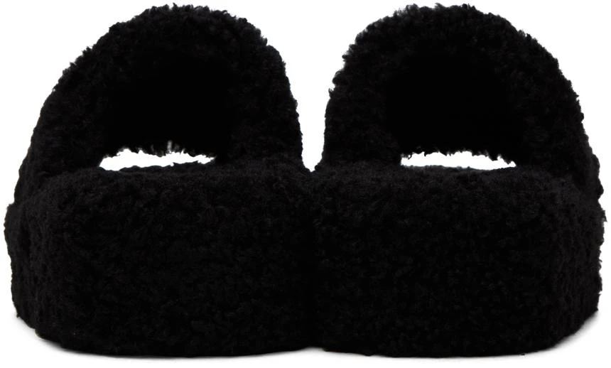 商品Balenciaga|Black Furry Platform Sandals,价格¥6818,第2张图片详细描述