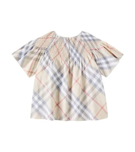 商品Burberry|KG5 Cali checked cotton top,价格¥2657,第3张图片详细描述