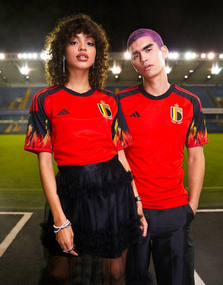 商品Adidas|adidas Football Belgium World Cup 2022 unisex home shirt in red,价格¥624,第1张图片