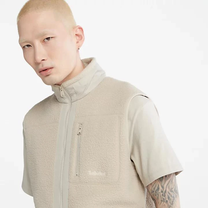 商品Timberland|High-Pile Fleece Gilet for Men in Beige,价格¥645,第5张图片详细描述