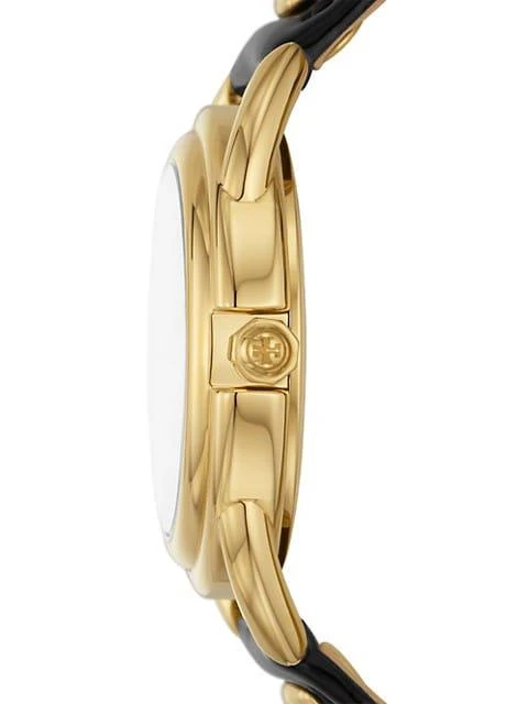 商品Tory Burch|The Miller Goldtone Stainless Steel & Leather Strap Watch,价格¥1407,第3张图片详细描述