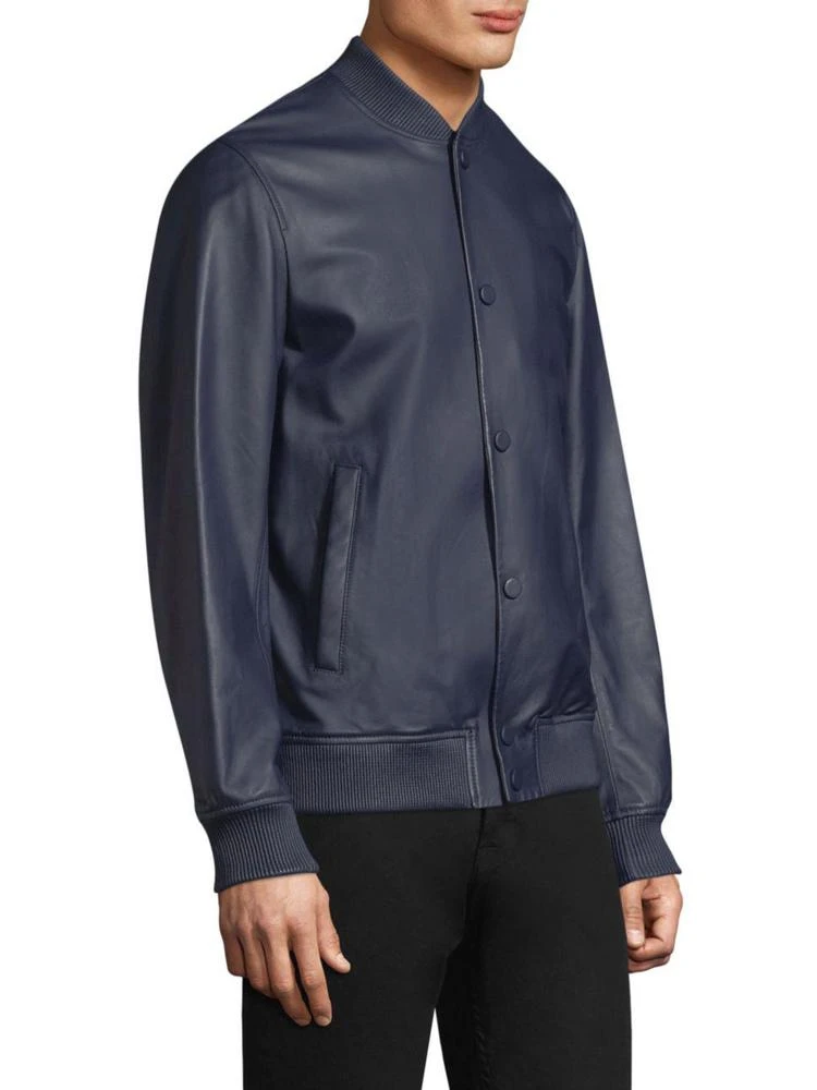 商品Theory|Hubert Leather Varsity Jacket,价格¥4474,第3张图片详细描述