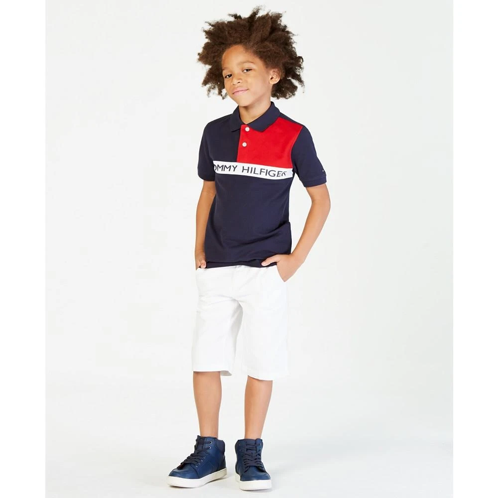 商品Tommy Hilfiger|Colorblocked 大男童POLO衫,价格¥312,第3张图片详细描述