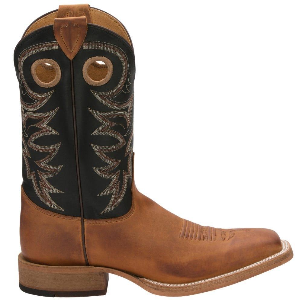 商品Justin Boots|Caddo Embroidery Square Toe Cowboy Boots,价格¥1974,第1张图片