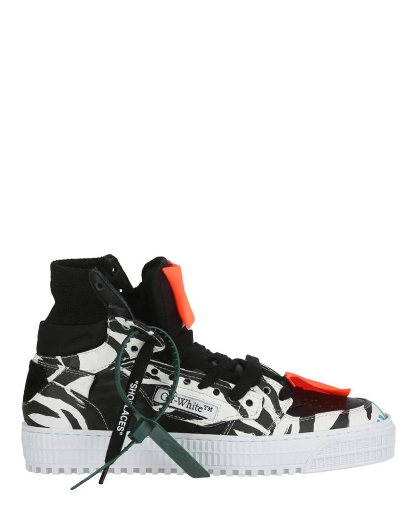 商品Off-White|Off-Court 3.0 Zebra High Top Sneakers,价格¥2904,第1张图片