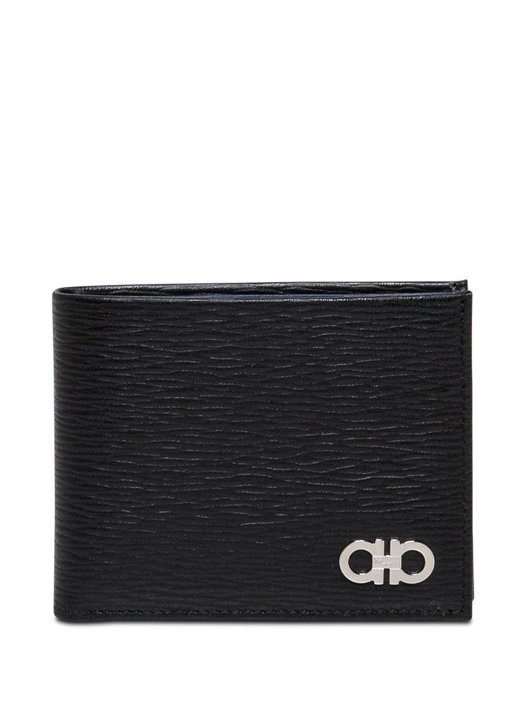 商品Salvatore Ferragamo|Salvatore Ferragamo Gancio Logo Plaque Bifold Wallet,价格¥2819,第1张图片