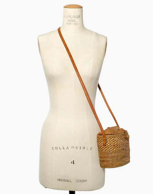 商品Madewell|Folk Fortune Bali Rattan Top-Lid 草编包,价格¥473,第3张图片详细描述