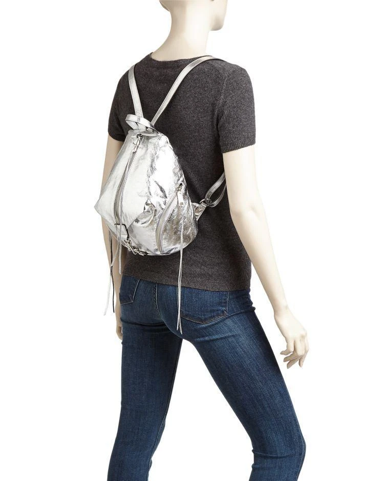 商品Rebecca Minkoff|Rebecca Minkoff Julian Metallic Medium Leather Backpack  ,价格¥1833,第2张图片详细描述