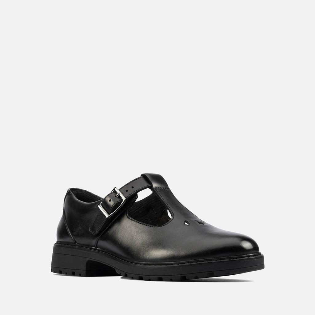 商品Clarks|Clarks Youth Dempster Bar School Shoes - Black Leather,价格¥421,第4张图片详细描述