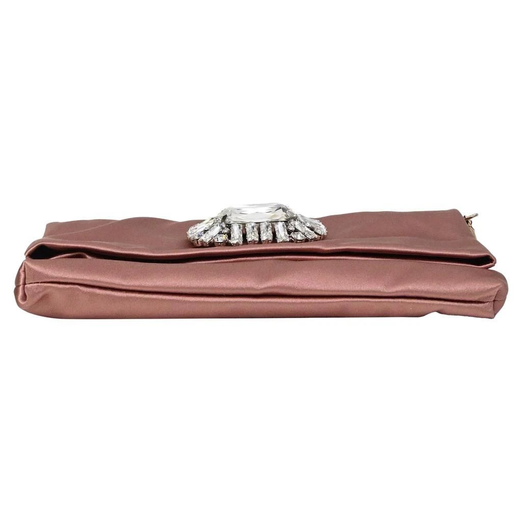商品[二手商品] Jimmy Choo|Titania Clutch Bag in Pink Satin,价格¥5672,第4张图片详细描述