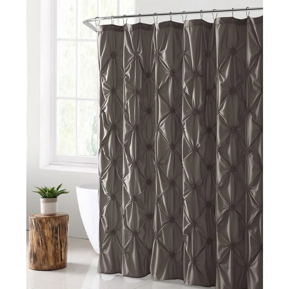 商品VCNY Home|Floral Burst Solid Technique 72" x 72" Shower Curtain,价格¥206,第1张图片