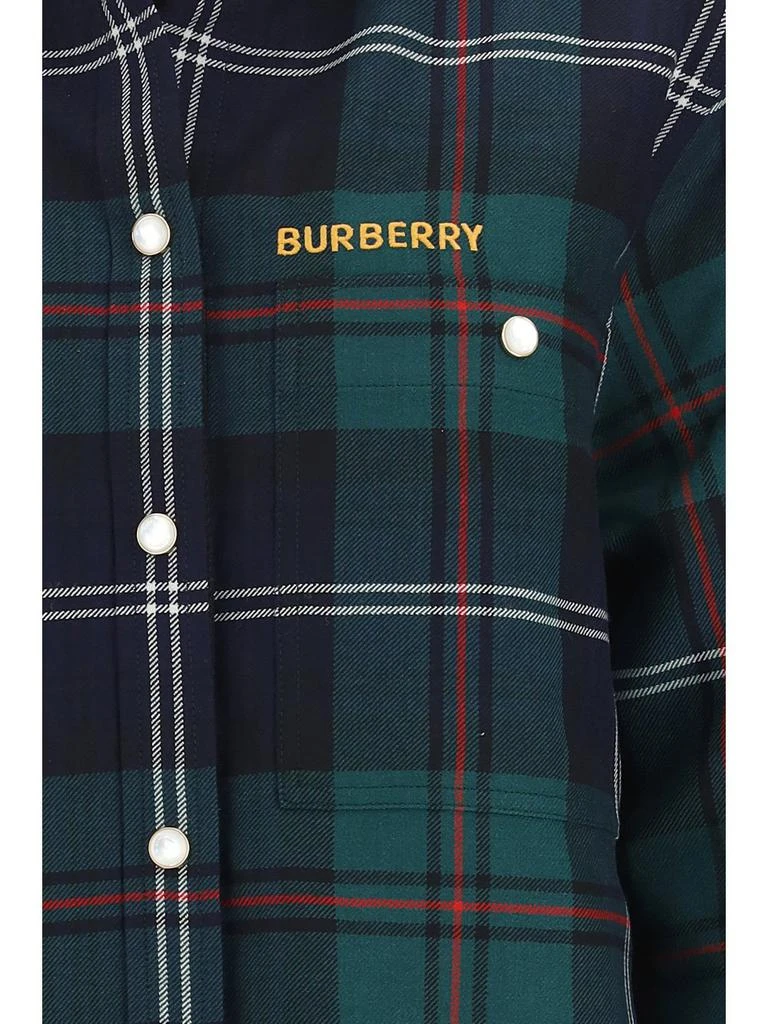 商品Burberry|Burberry Checked Long-Sleeved Shirt,价格¥4653,第3张图片详细描述