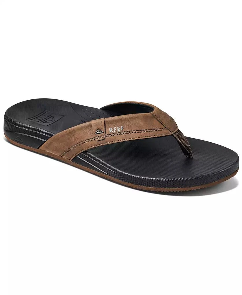 商品Reef|Men's Cushion Spring Faux-Leather Flip Flops,价格¥374,第1张图片