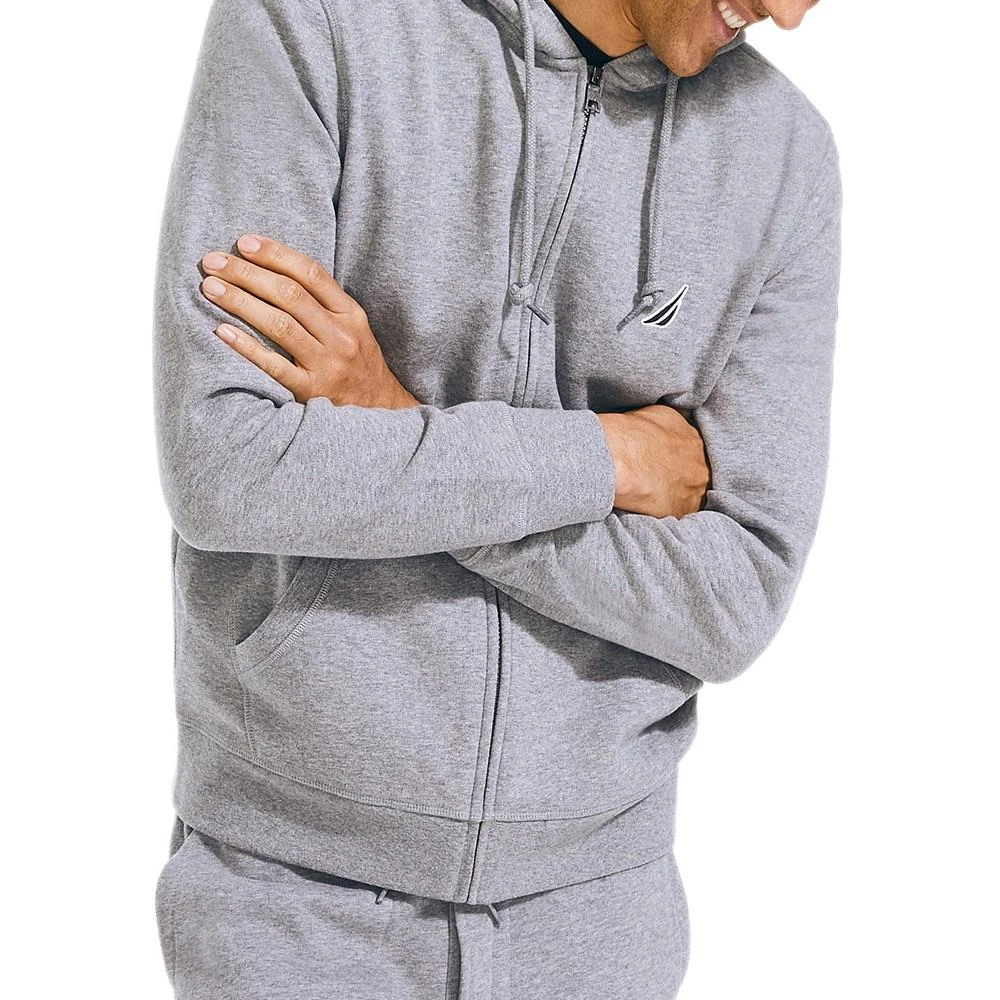 商品Nautica|Men's Classic-Fit Super Soft Knit Fleece Zip Hoodie,价格¥494,第2张图片详细描述