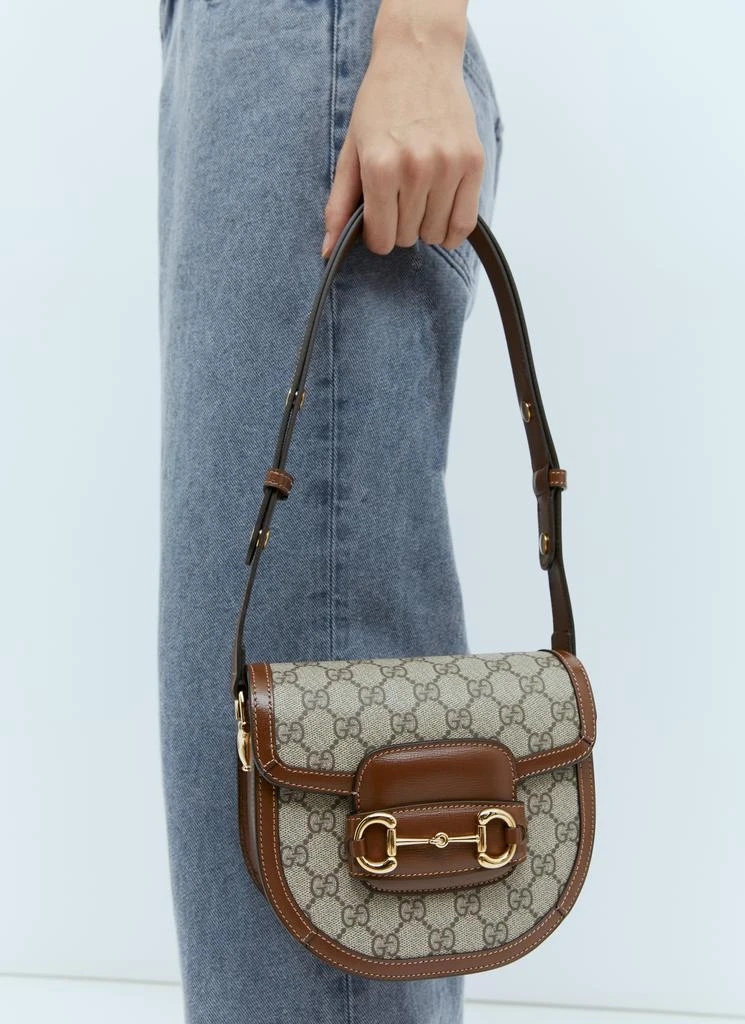 商品Gucci|Horsebit 1955 Mini Rounded Shoulder Bag,价格¥18973,第1张图片