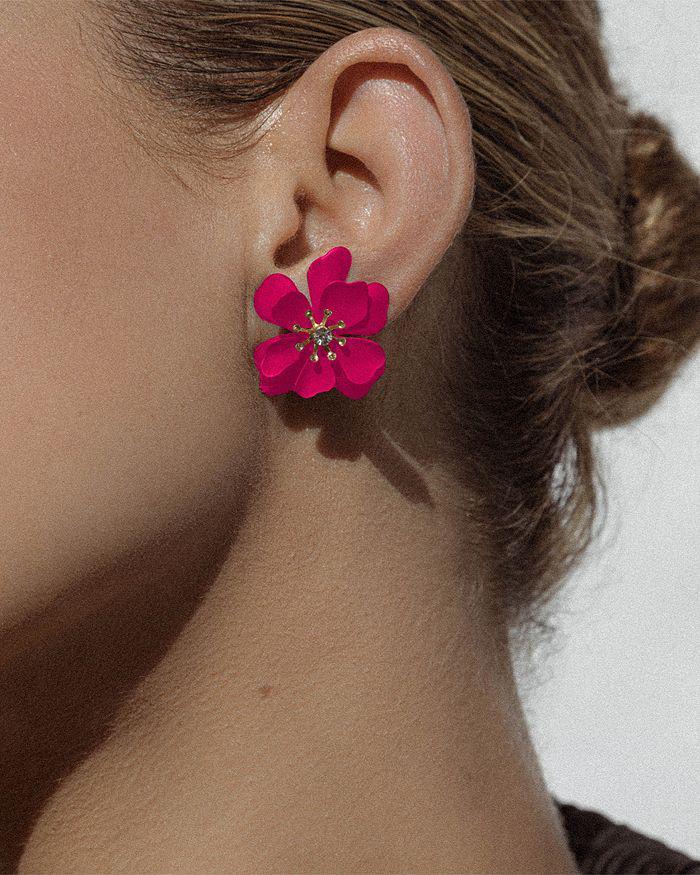 商品Shashi|Bloom Stud Earrings,价格¥425,第4张图片详细描述