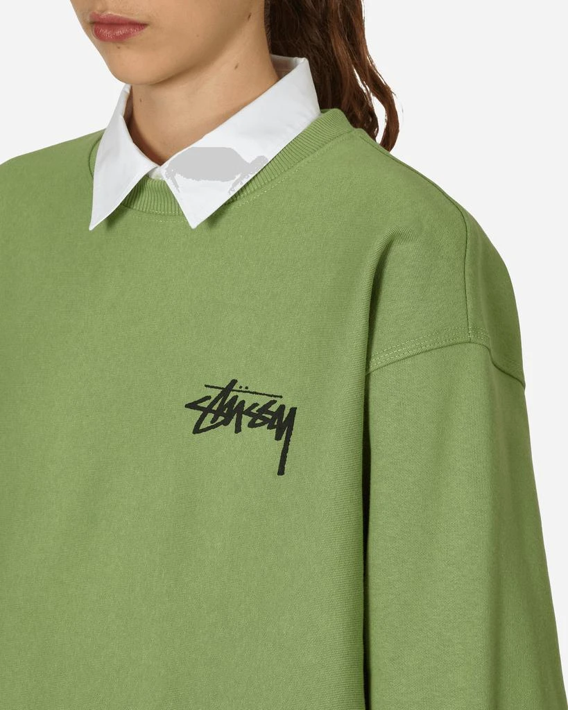 商品STUSSY|Classic Dot Crewneck Sweatshirts Moss,价格¥944,第5张图片详细描述