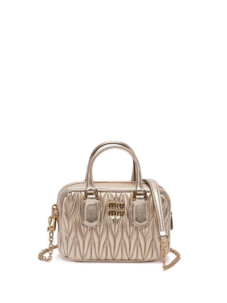 商品Miu Miu|Miu Miu Matelassé Nappa Leather Shoulder Bag,价格¥5901,第1张图片