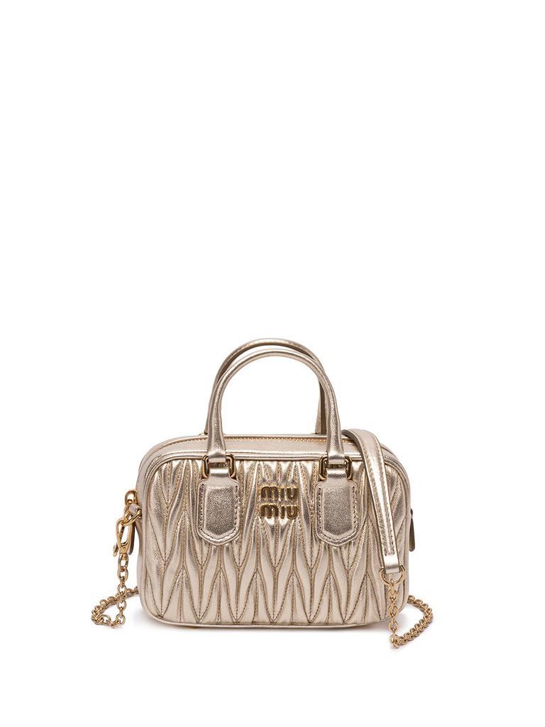 商品Miu Miu|Miu Miu Matelassé Nappa Leather Shoulder Bag,价格¥9277,第1张图片