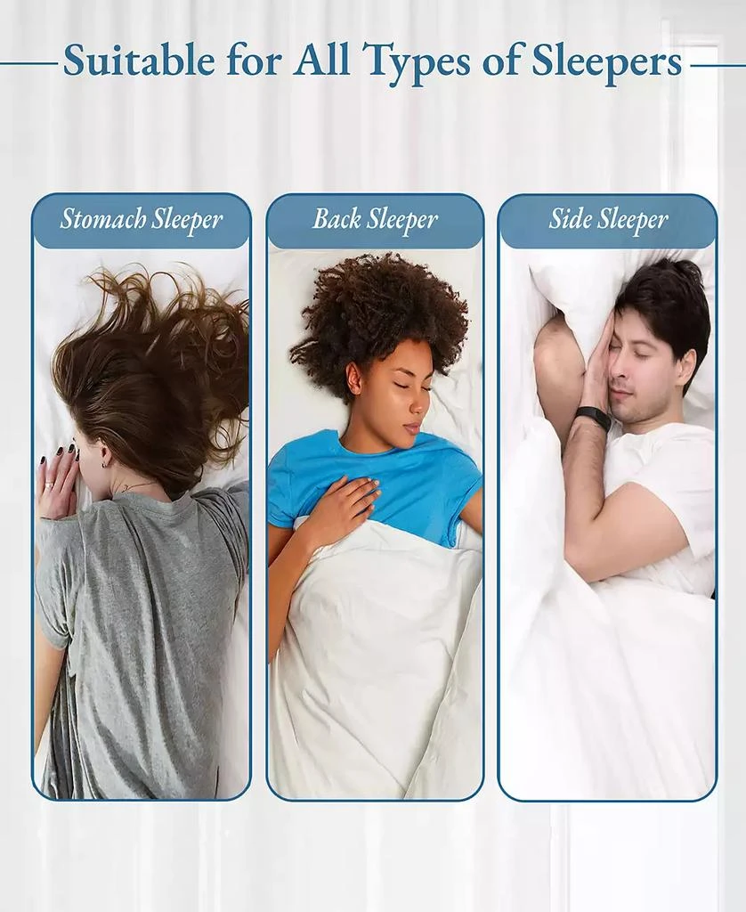 商品California Design Den|Luxury Bed Pillow for Sleeping, Adjustable Memory Foam, Medium-Firm by,价格¥371,第4张图片详细描述