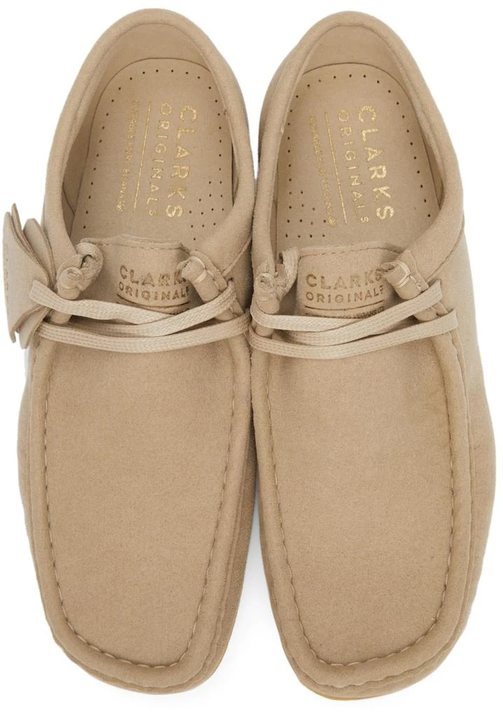 商品Clarks|Beige Vegan Wallabee Derbys,价格¥617,第5张图片详细描述