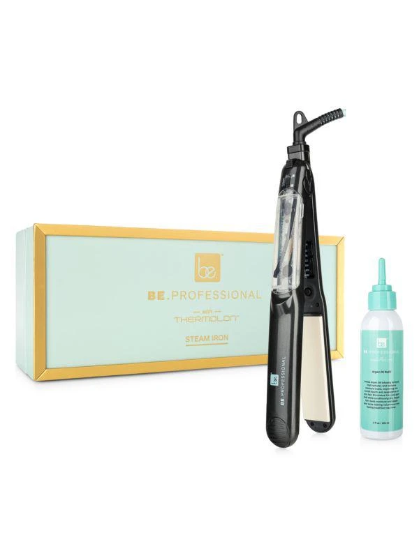 商品Be Professional|1.25-Inch Repairing Argan Oil Vapor Iron with Thermolon Technology,价格¥636,第1张图片