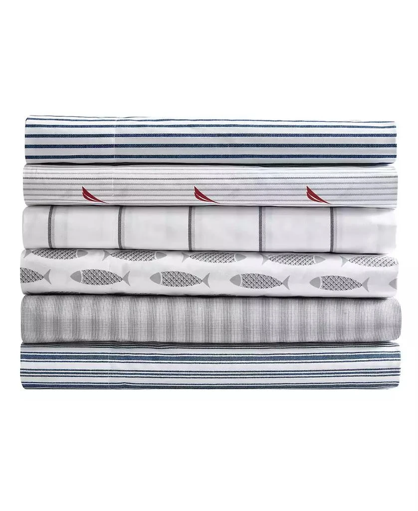 Coleridge Stripe Cotton Percale 4-Piece Sheet Set 商品