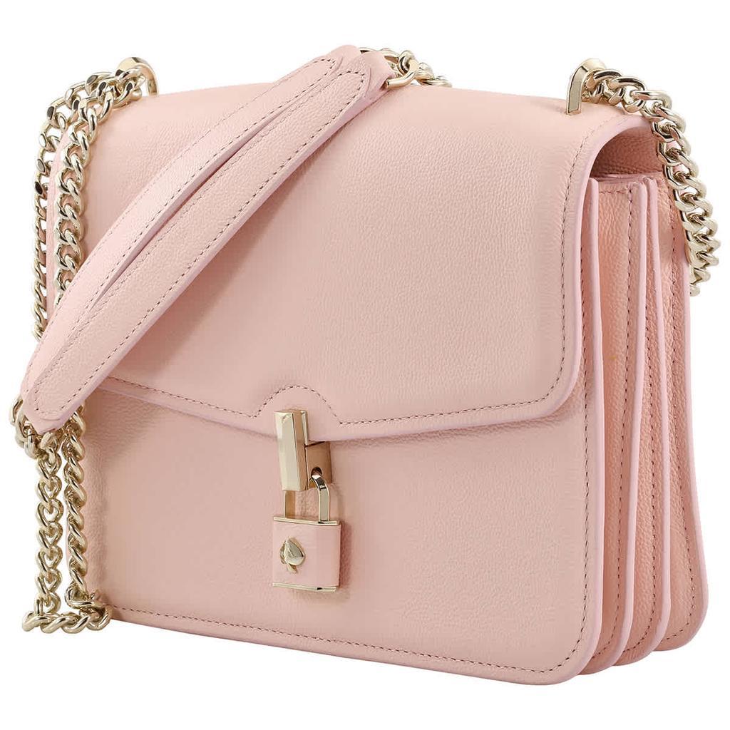 商品Kate Spade|Chalk Pink Pebbled Grain Leather Locket Large Flap Shoulder Bag,价格¥1195,第1张图片