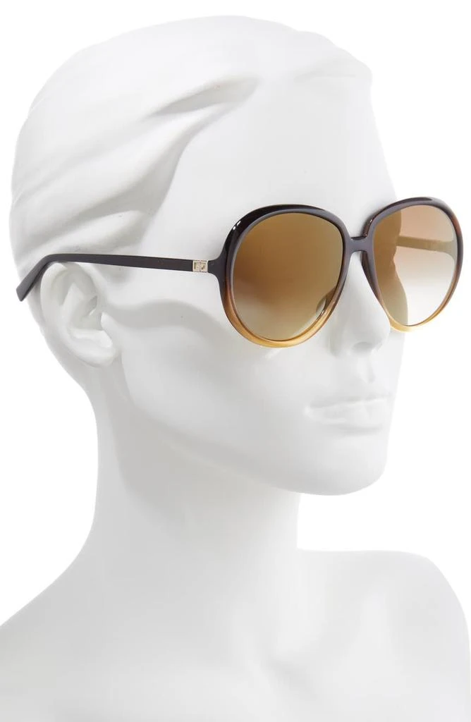 商品Givenchy|61mm Gradient Round Sunglasses,价格¥298,第3张图片详细描述