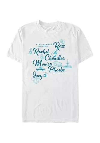 商品Friends|Friends Names Graphic Short Sleeve T Shirt,价格¥189,第1张图片