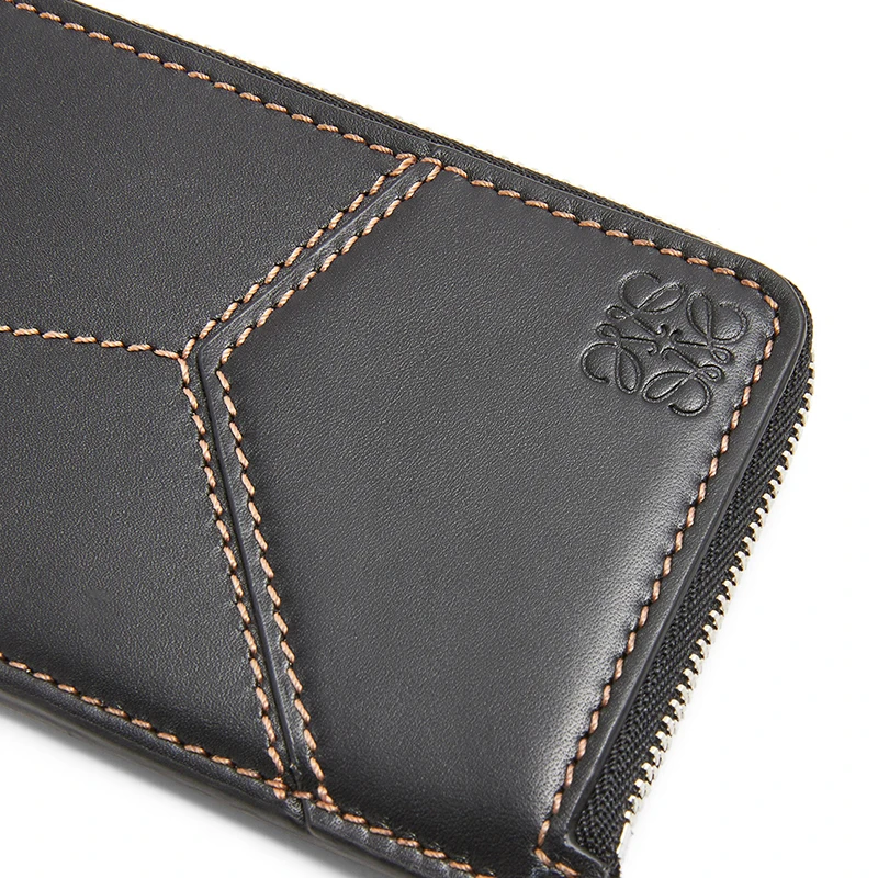 罗意威 Puzzle系列 黑色缝线光滑小牛皮硬币卡夹钱包C510G17X01-1100 商品