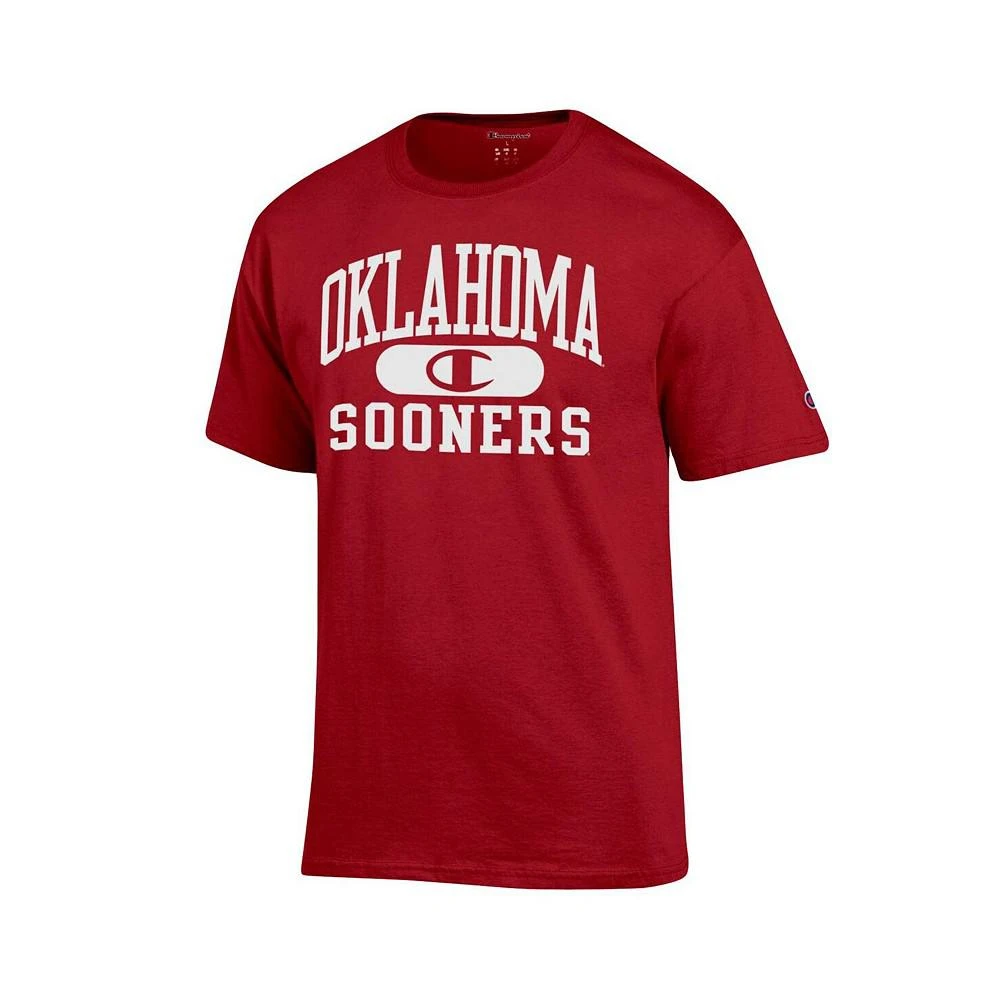 商品CHAMPION|Men's Crimson Oklahoma Sooners Arch Pill T-shirt,价格¥207,第2张图片详细描述
