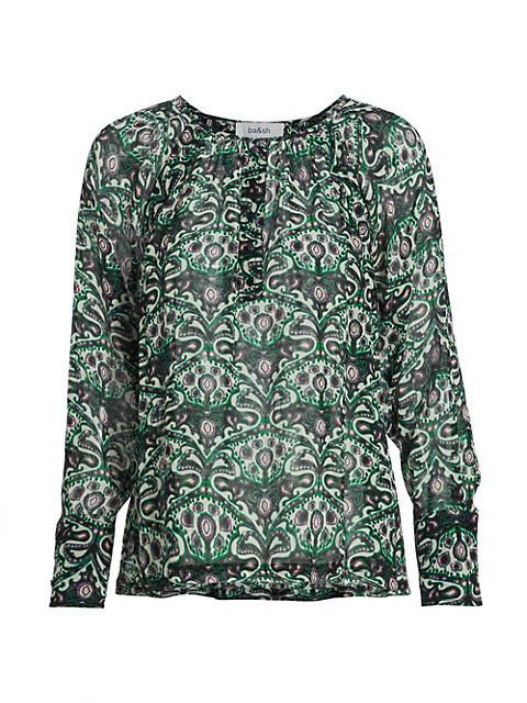 商品ba&sh|Fel Paisley Front-Button Blouse,价格¥1815,第1张图片