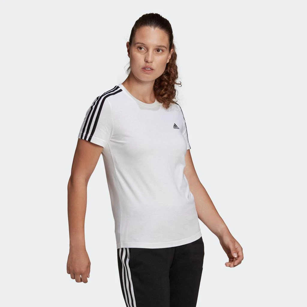 商品Adidas|LOUNGEWEAR ESSENTIALS SLIM 3-STRIPES TEE,价格¥195,第3张图片详细描述