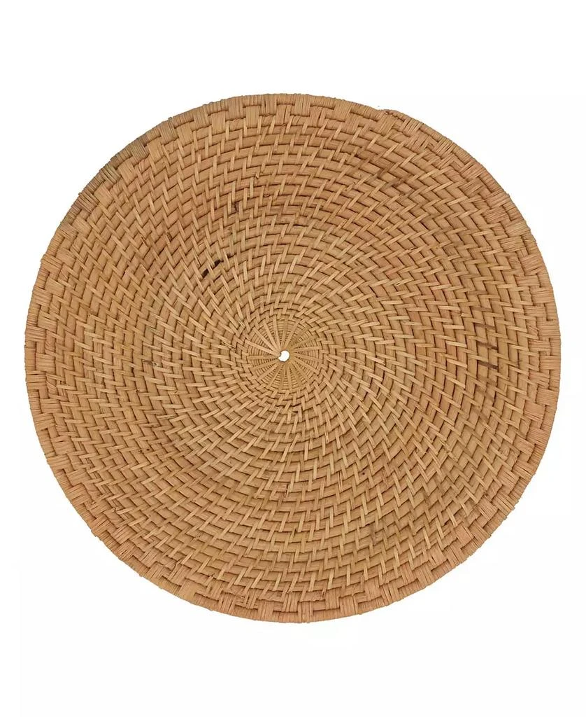 商品Saro Lifestyle|Rattan Placemats with Woven Design, Set of 4, 15" x 15",价格¥727,第2张图片详细描述