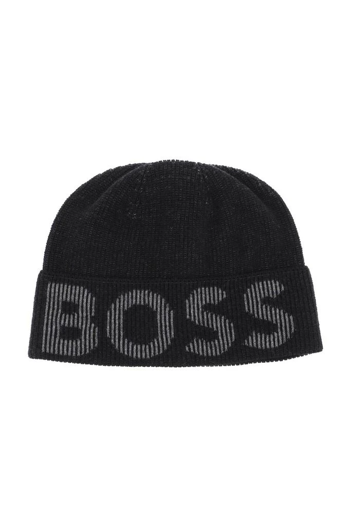 商品Hugo Boss|Boss lamico logo beanie,价格¥221,第1张图片