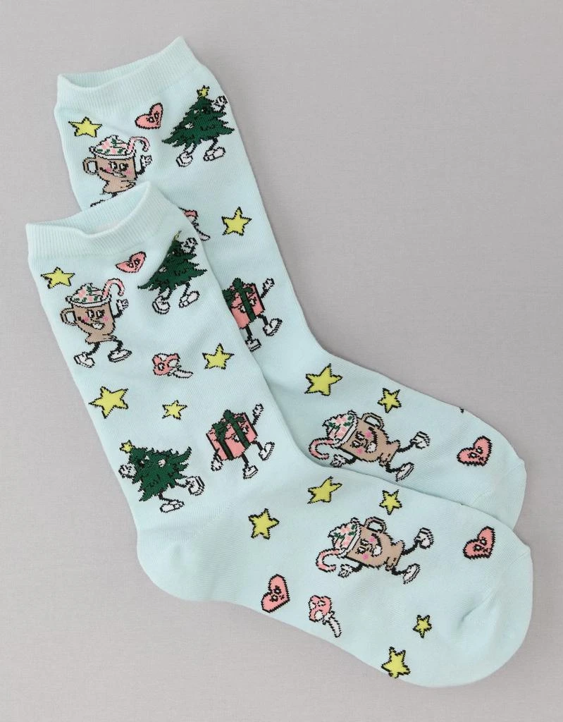 商品AE|AE Holiday Crew Sock,价格¥23,第2张图片详细描述