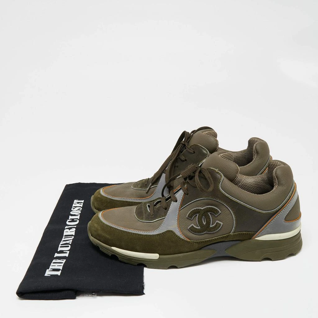 Chanel Multicolor Suede and Leather CC Low-Top Sneakers Size 43 商品