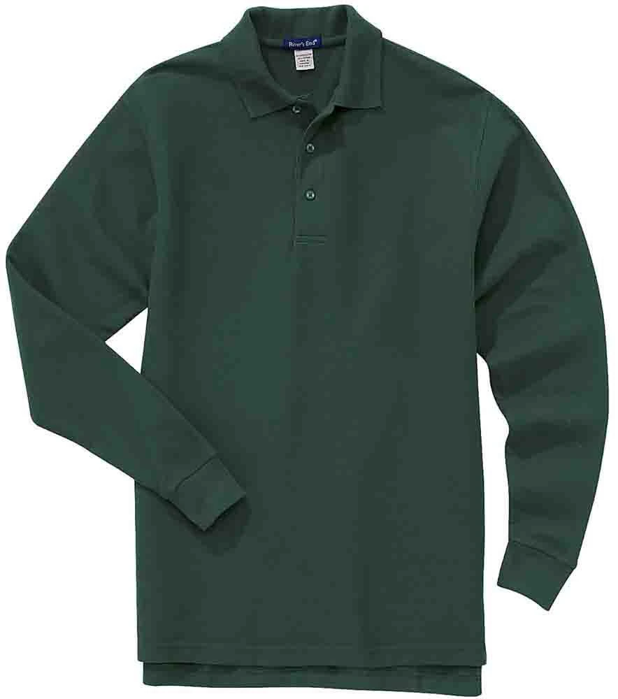 商品River's End|EZCare Sport Long Sleeve Polo Shirt,价格¥68,第1张图片详细描述