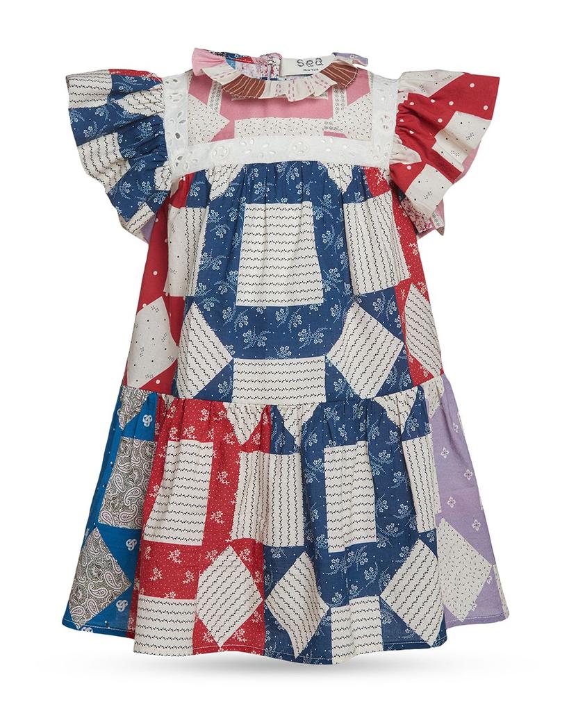 Girls' Nohr Patch Flutter Dress - Little Kid, Big Kid商品第1张图片规格展示