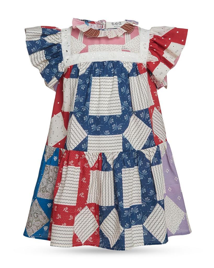 商品Sea|Girls' Nohr Patch Flutter Dress - Little Kid, Big Kid,价格¥906,第1张图片