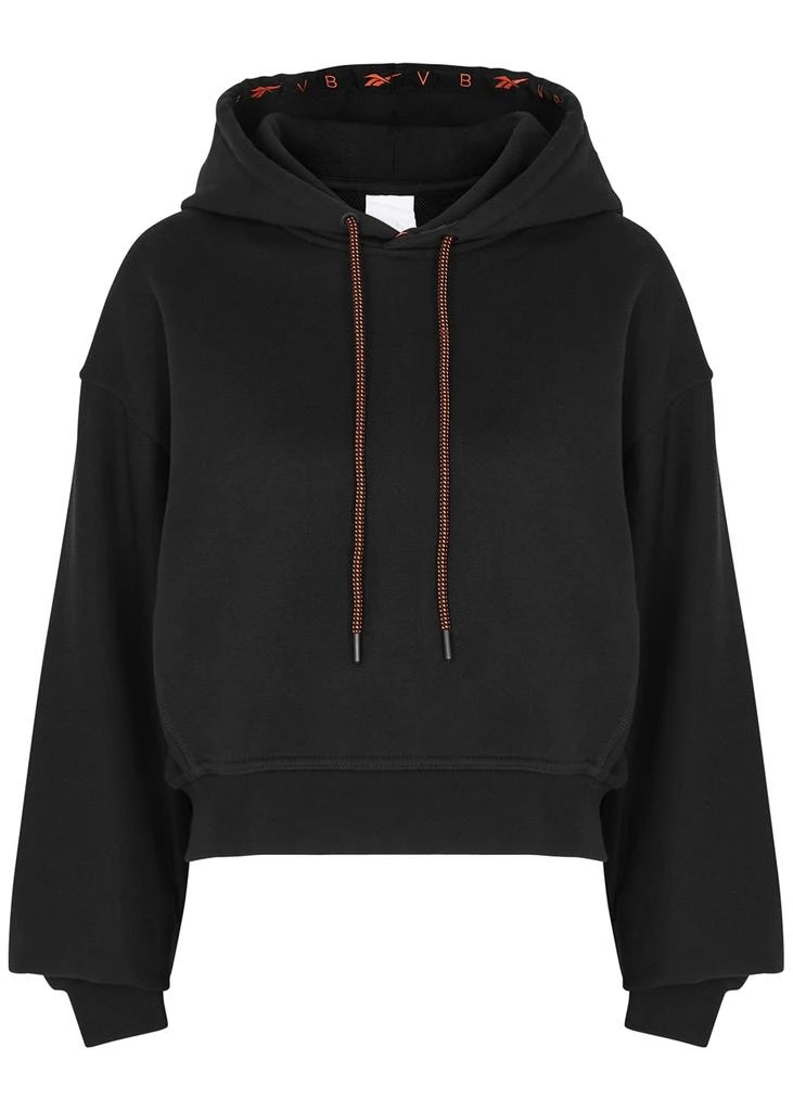 商品Reebok|Logo hooded cropped cotton sweatshirt,价格¥462,第1张图片