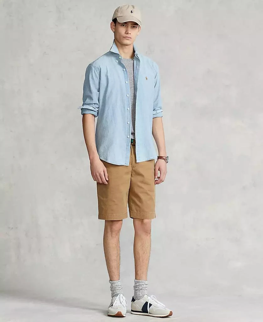 商品Ralph Lauren|Men's Long Sleeve Classic-Fit Chambray Shirt,价格¥983,第1张图片