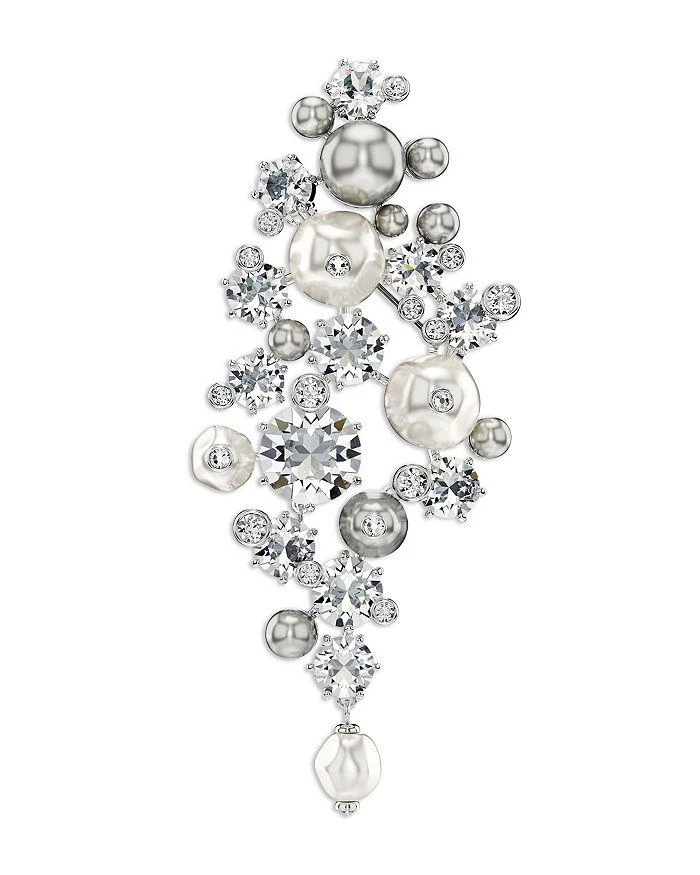 商品Swarovski|Constella Crystal & Faux Pearl Brooch,价格¥1458,第1张图片详细描述