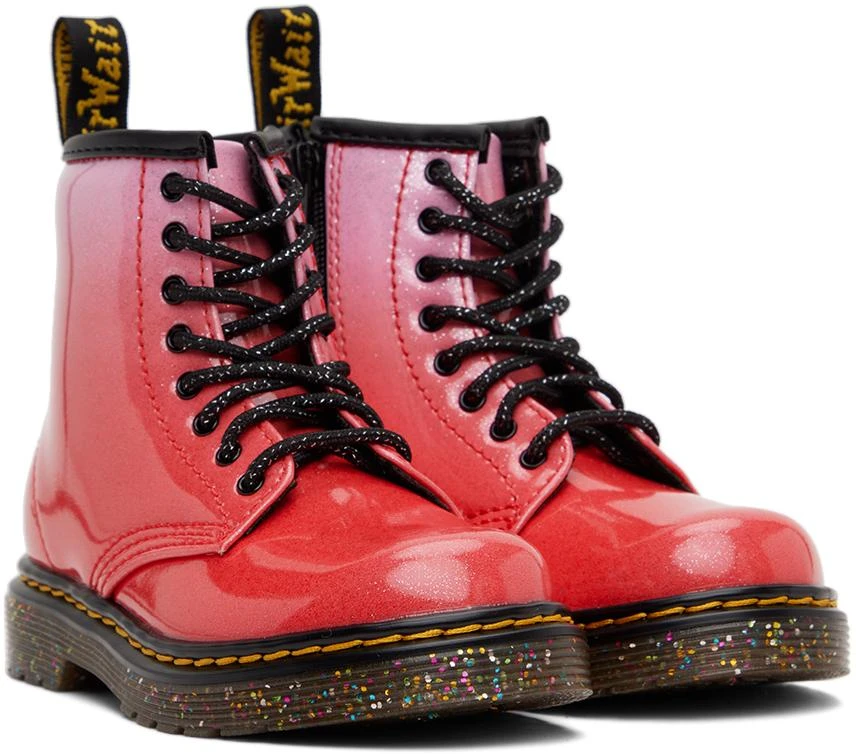 商品Dr. Martens|Kids Pink 1460 Little Kids Boots,价格¥664,第4张图片详细描述
