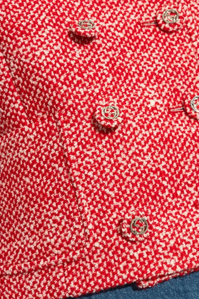 商品Gucci|Gucci Button-Up Tweed Jackets,价格¥13090,第2张图片详细描述
