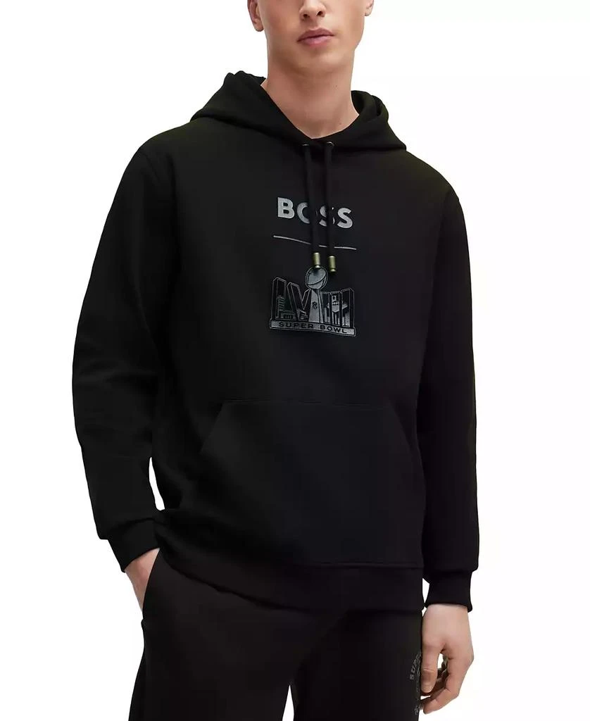 商品Hugo Boss|BOSS Men's BOSS x NFL Metallic Print Hoodie,价格¥745,第1张图片