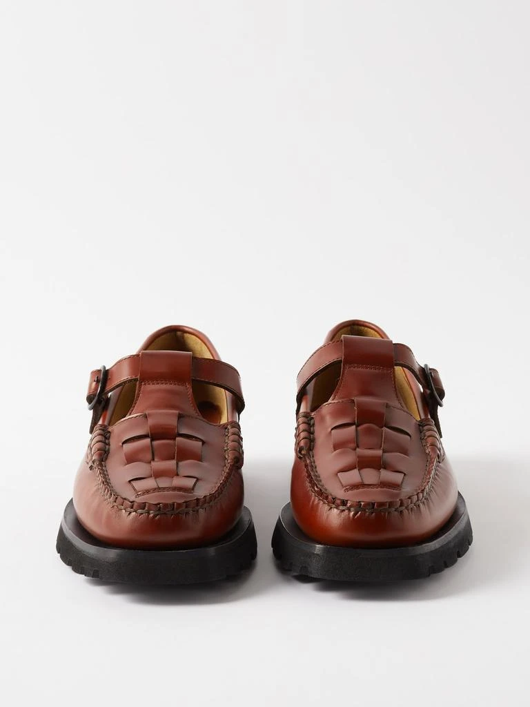 商品Hereu|Soller buckled woven-leather loafers,价格¥3157,第5张图片详细描述