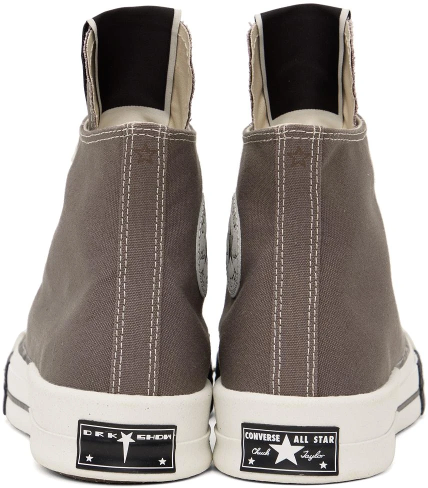 商品Rick Owens|Gray Converse Edition TURBODRK Chuck 70 Sneakers,价格¥724,第2张图片详细描述