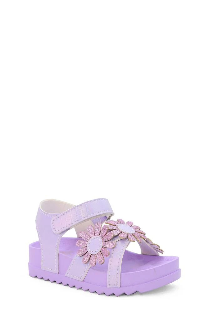 商品YOKI|Kids' Metallic Flower Sandal,价格¥163,第1张图片